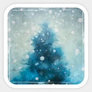 Winter Tree Painterly Sticker